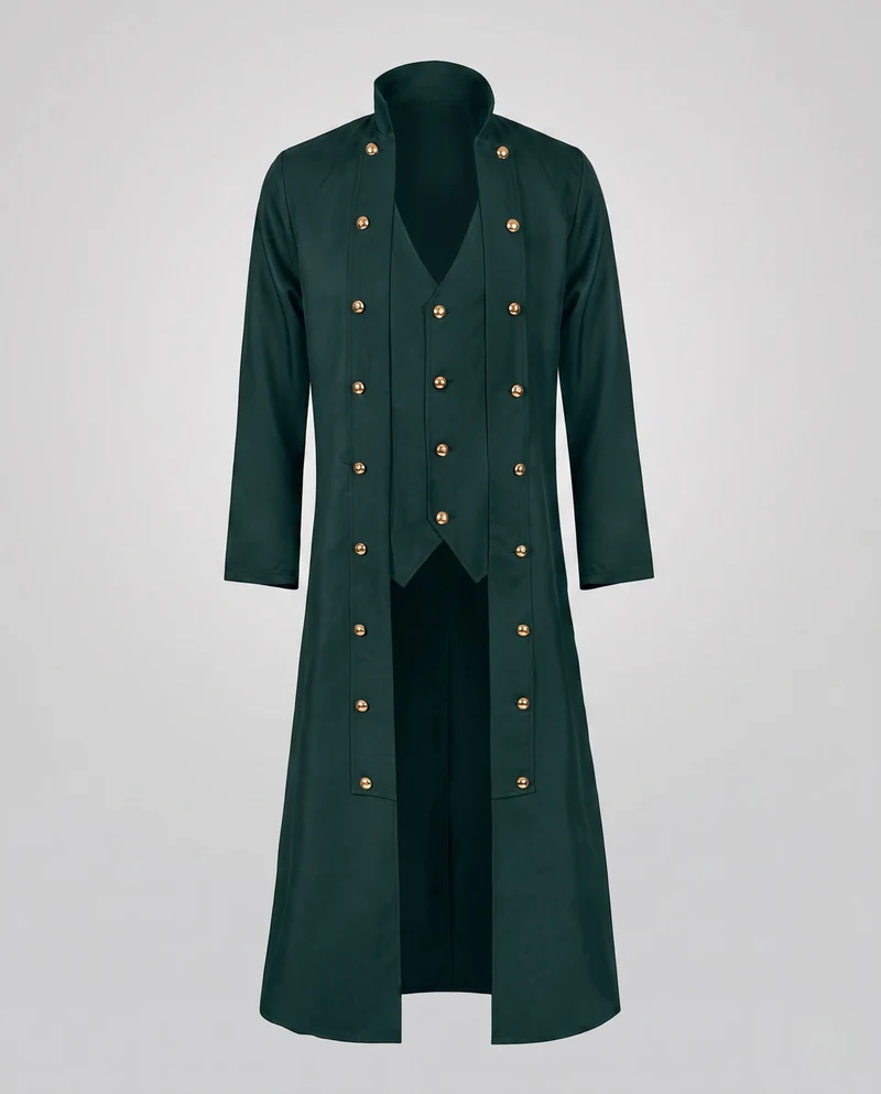 Damen elegante Frackjacke mit goldenen Knöpfen Drune