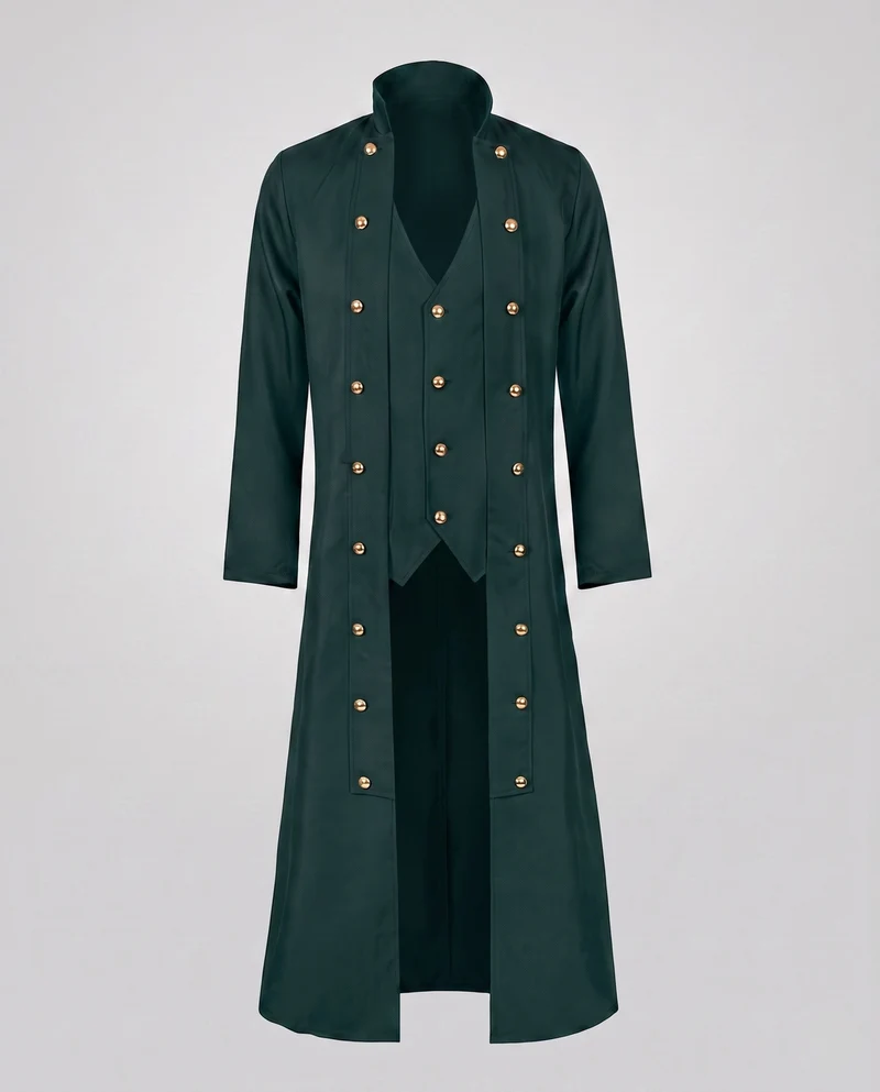 Damen elegante Frackjacke mit goldenen Knöpfen Drune