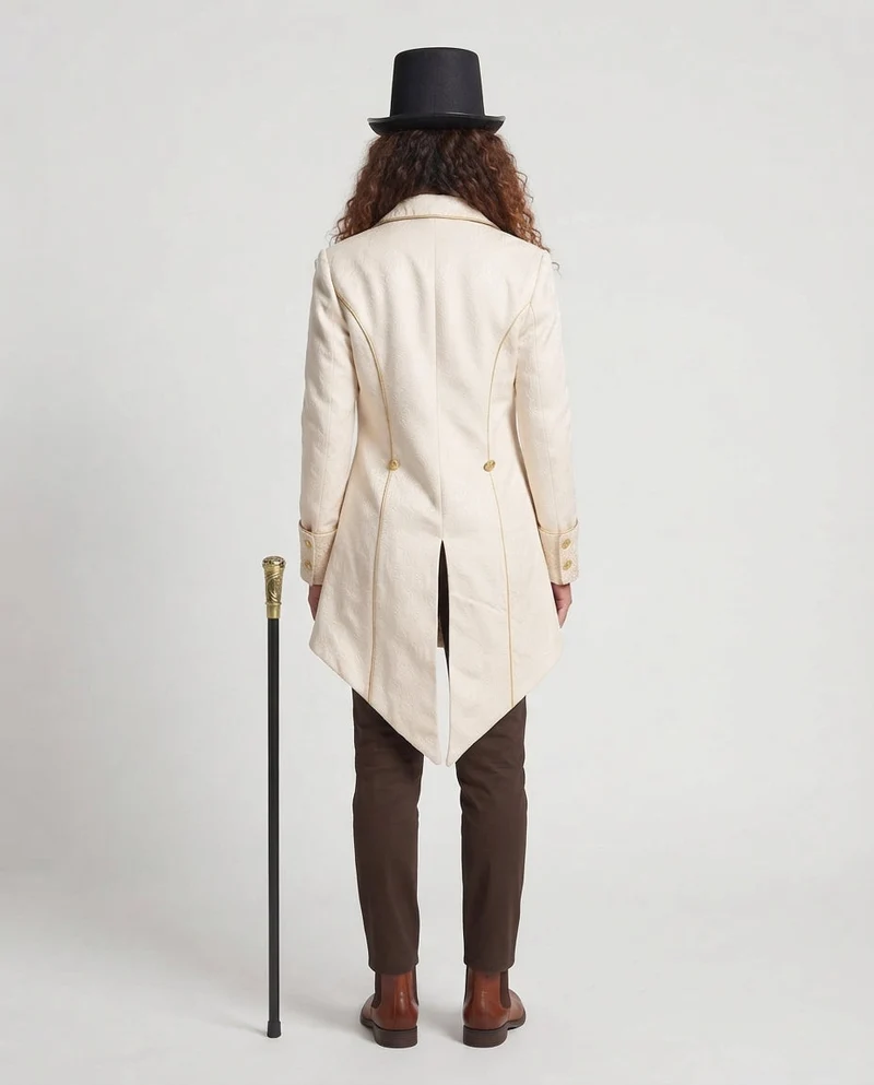 Damen elegante Frackjacke mit kunstvollen Verzierungen Drune