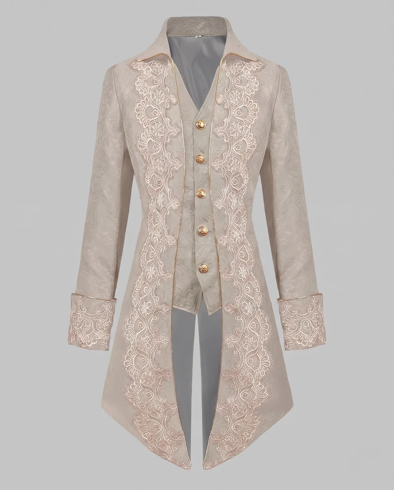 Damen elegante Frackjacke mit kunstvollen Verzierungen Drune
