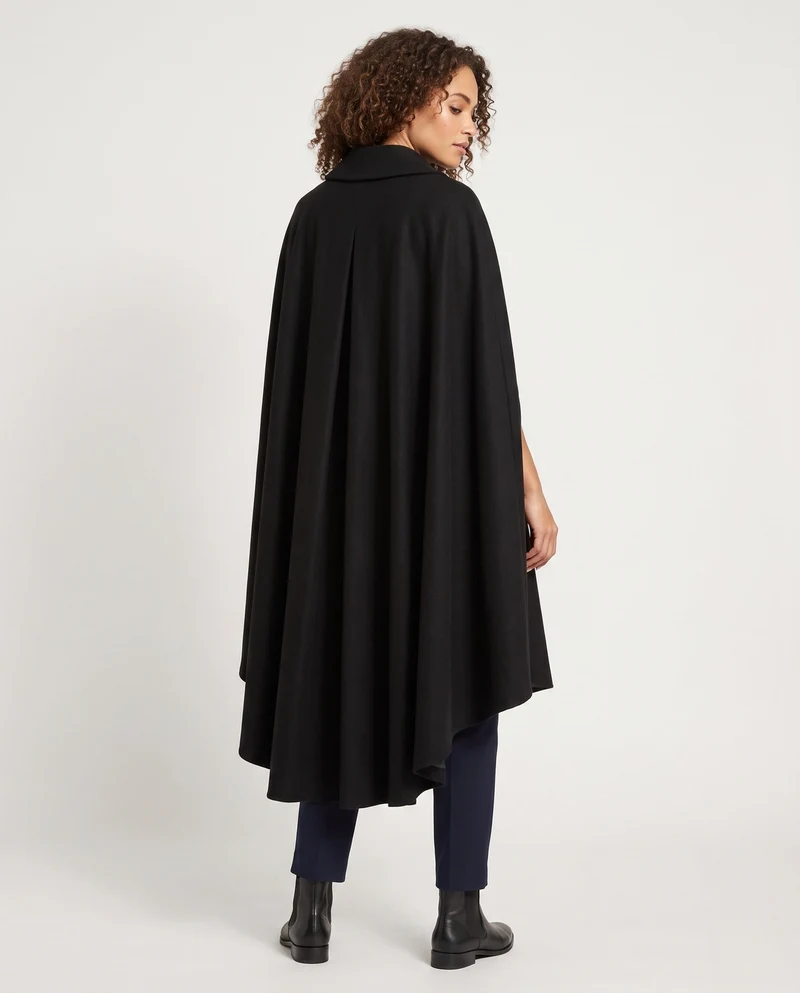 Damen eleganter Kapuzenumhang aus luxuriösem, schimmerndem Stoff Drune