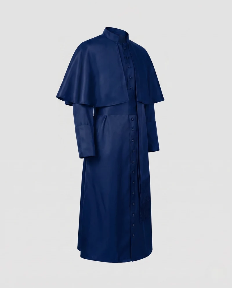 Damen eleganter Kapuzenumhang mit geschmeidigem Schnitt und kunstvollen Verzierungen Drune