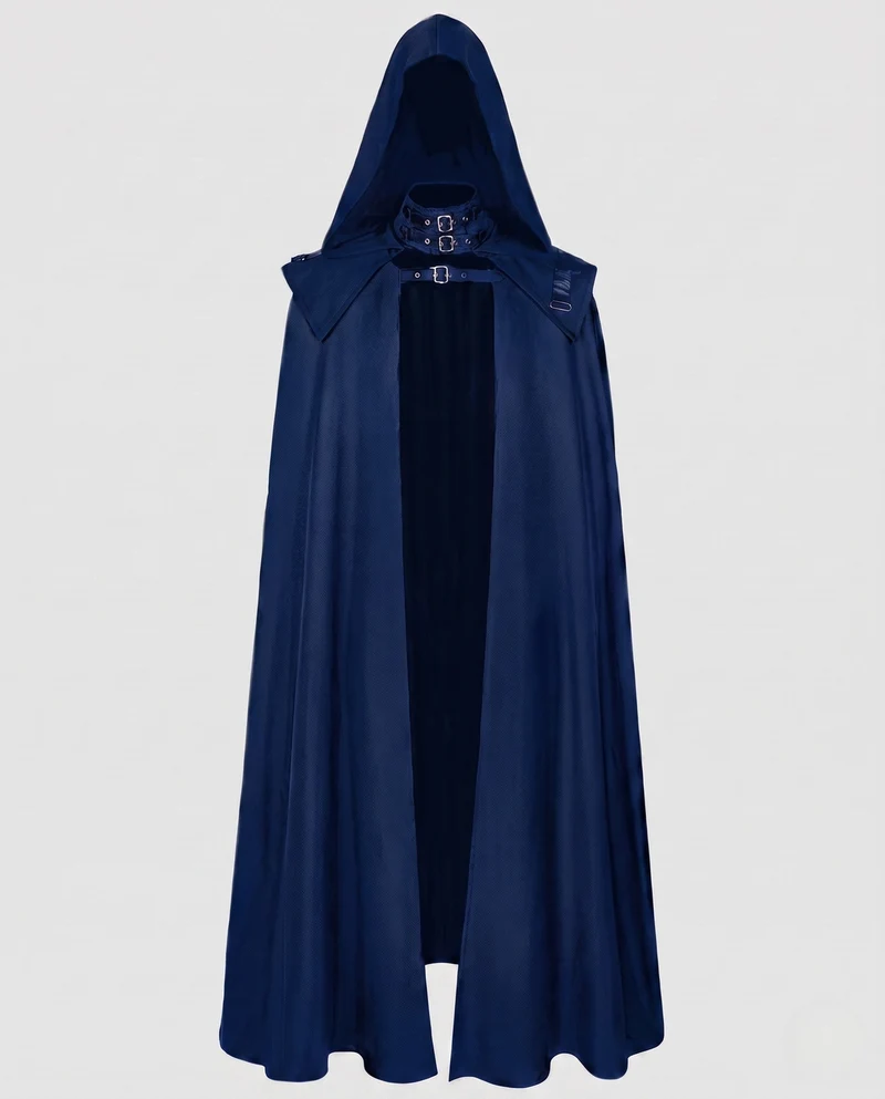 Damen eleganter Kapuzenumhang mit kunstvollen Details Drune