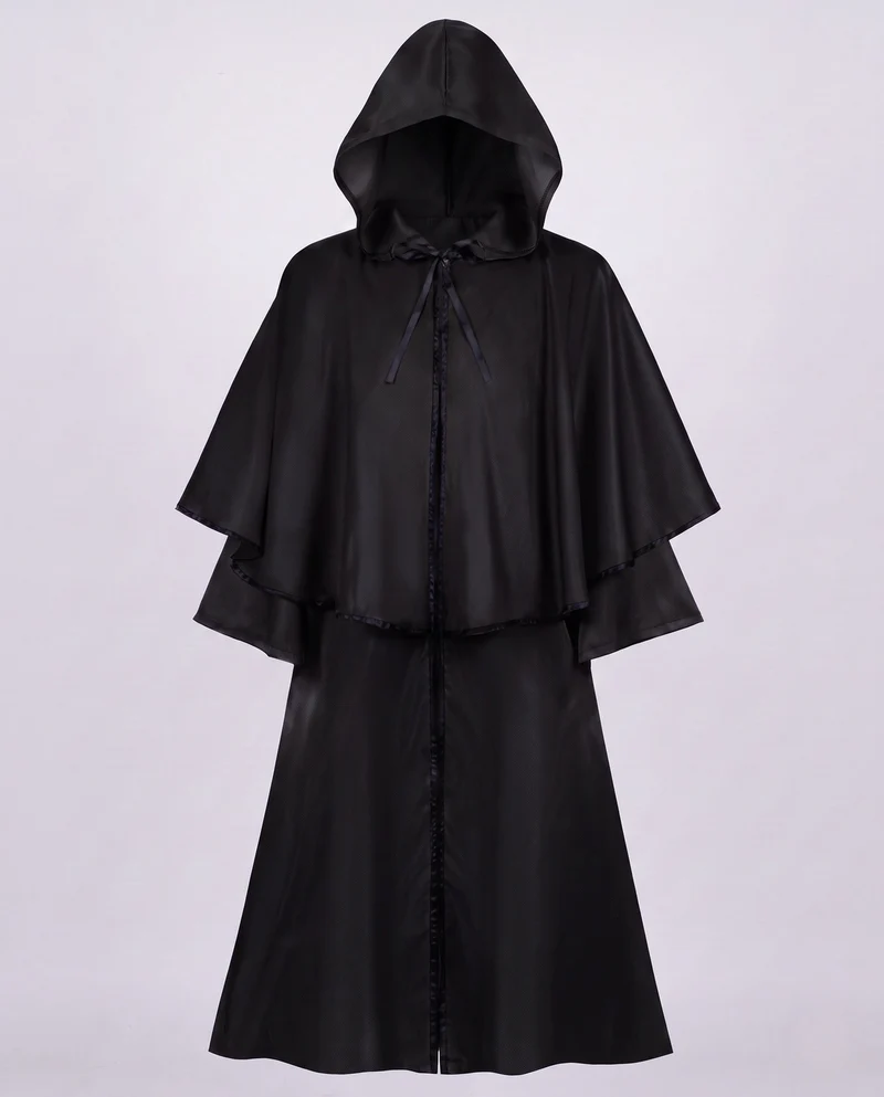 Damen eleganter Kapuzenumhang mit raffinierten Spitzenakzenten Drune