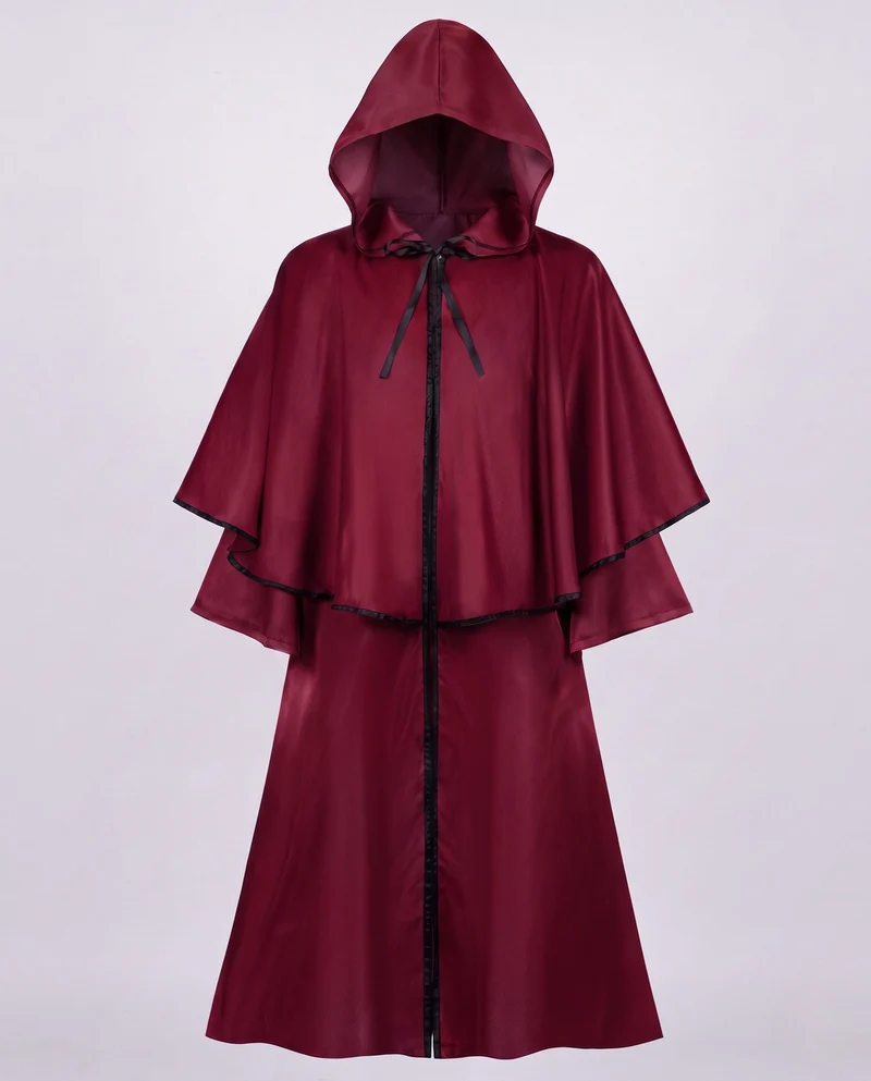 Damen eleganter Kapuzenumhang mit raffinierten Spitzenakzenten Drune