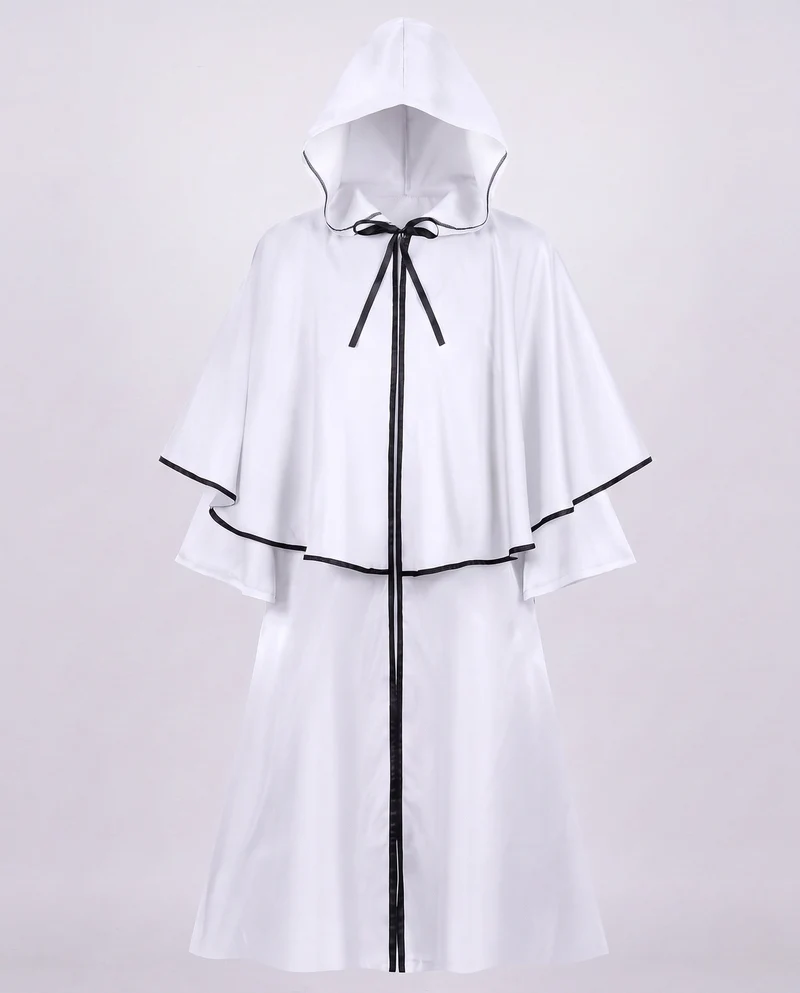 Damen eleganter Kapuzenumhang mit raffinierten Spitzenakzenten Drune