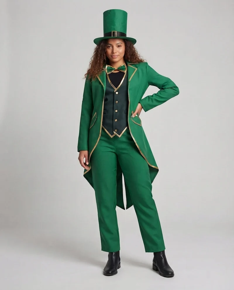 Damen eleganter Leprechaun Anzug Drune