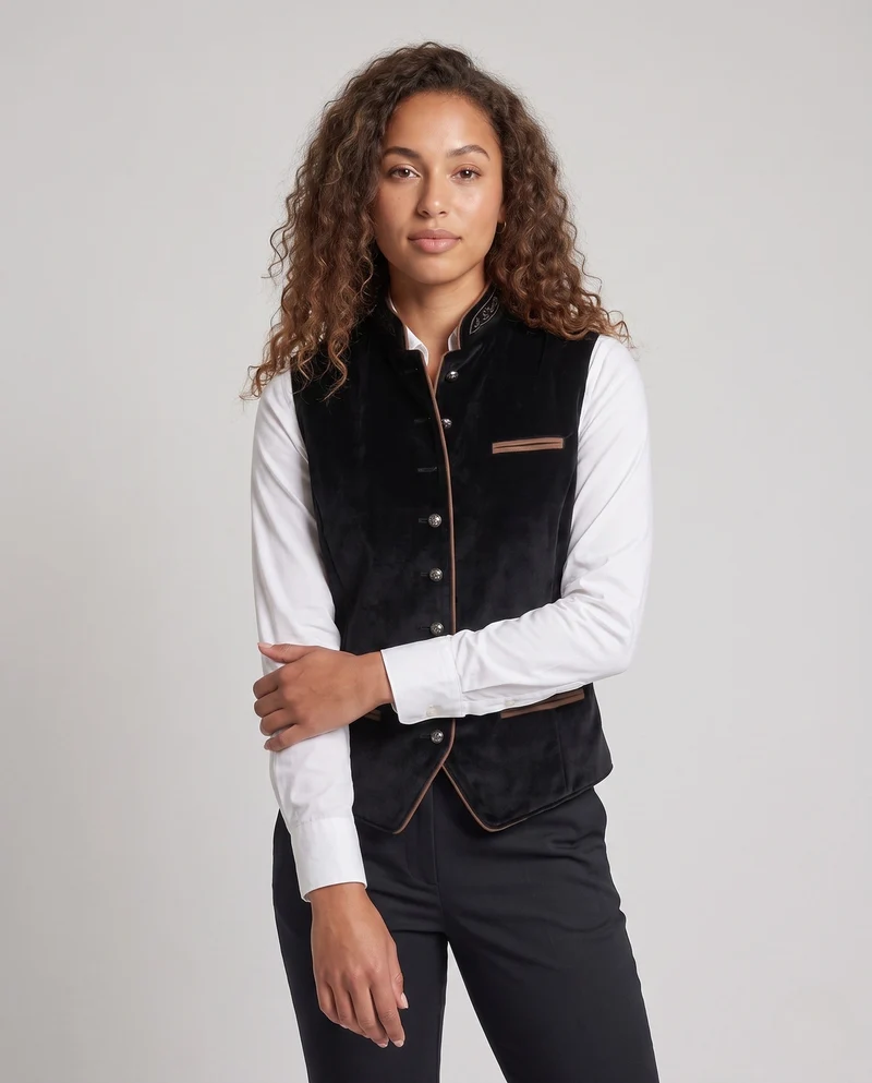 Damen eleganter Westen mit kunstvollen Details Drune