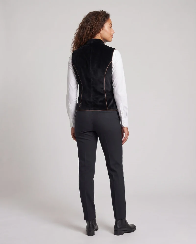 Damen eleganter Westen mit kunstvollen Details Drune