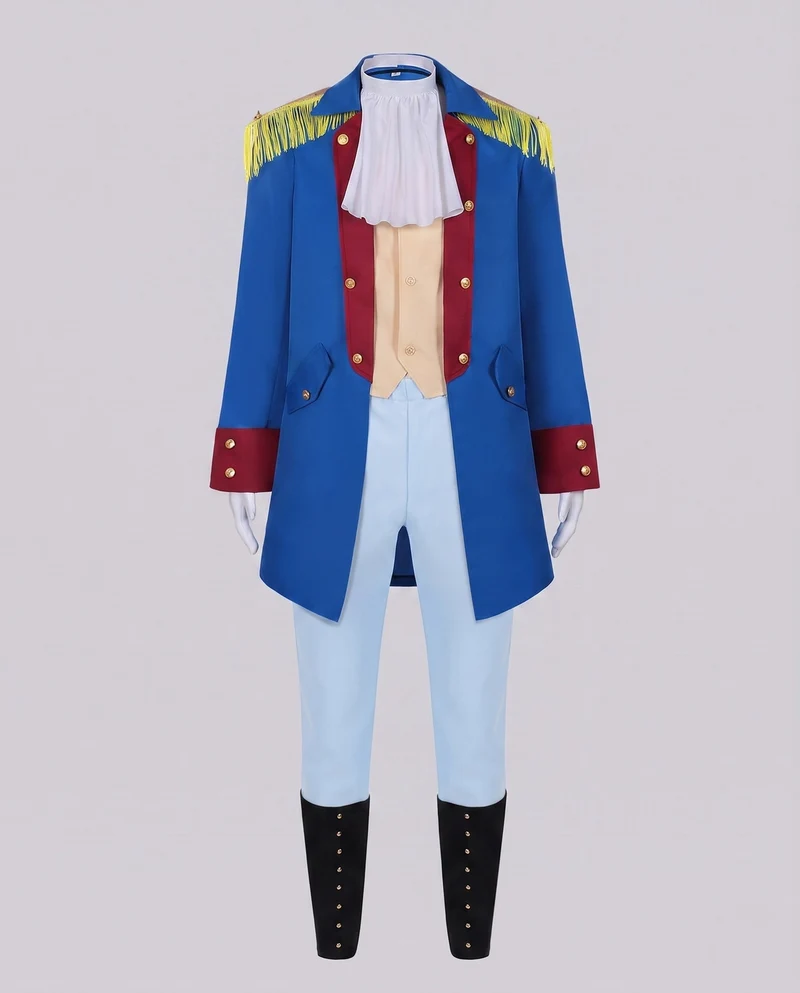Damen historisches Kostümset mit Frackjacke, Hose, Hemd und Hut Drune