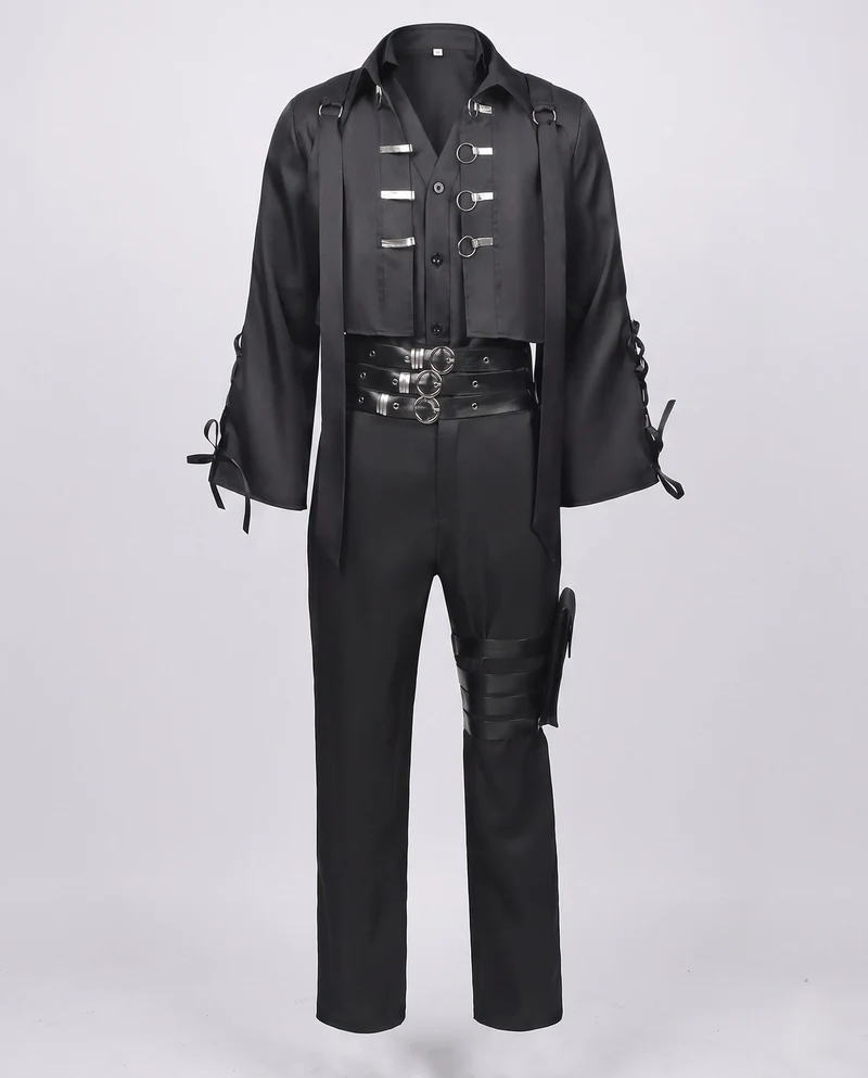 Damen historisches Kostümset mit Frackjacke, Hose, Weste und Accessoires Drune