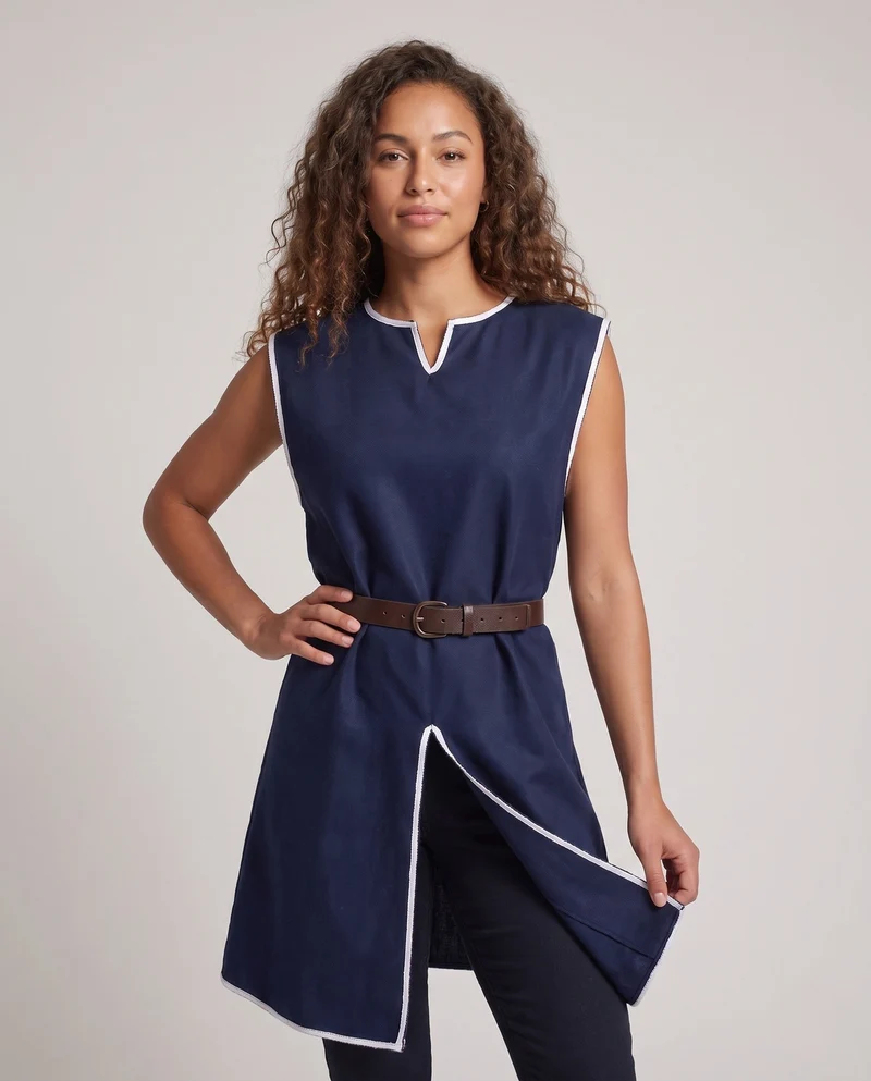 Damen historisches Mittelalterkleid mit dekorativem Gürtel Drune