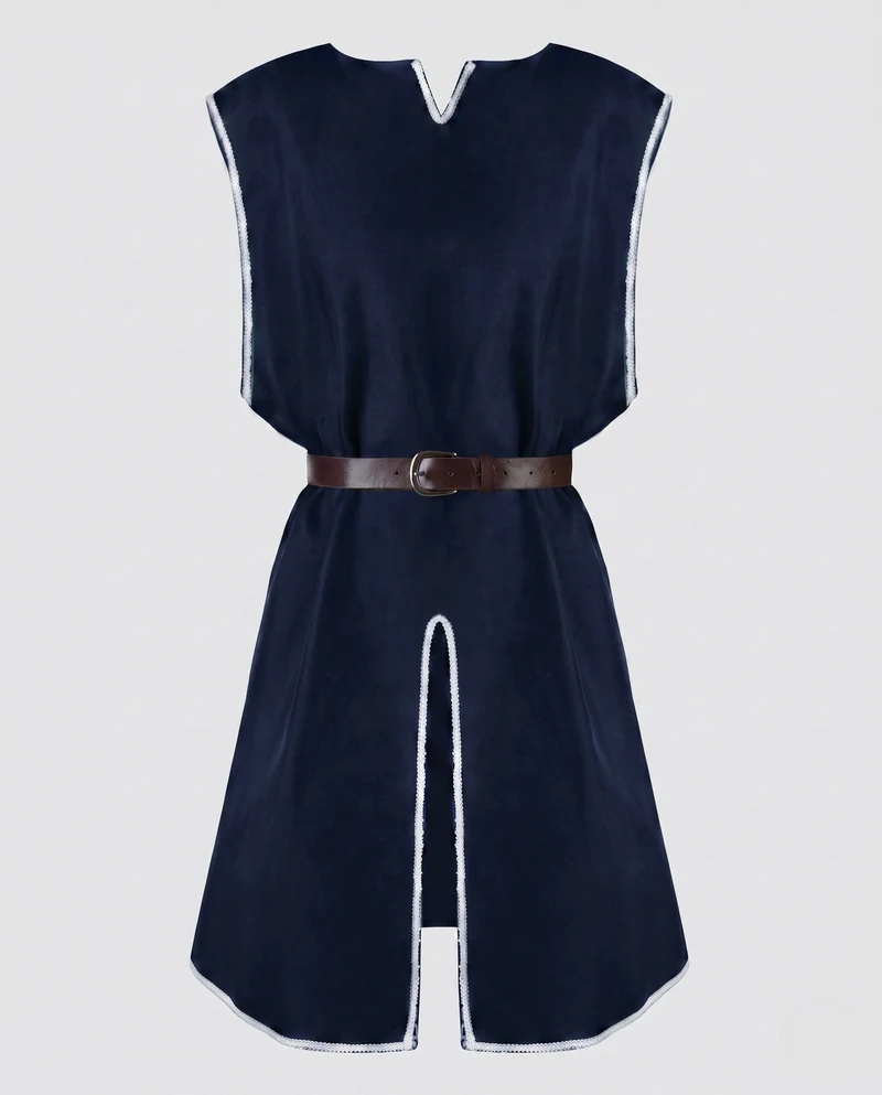 Damen historisches Mittelalterkleid mit dekorativem Gürtel Drune