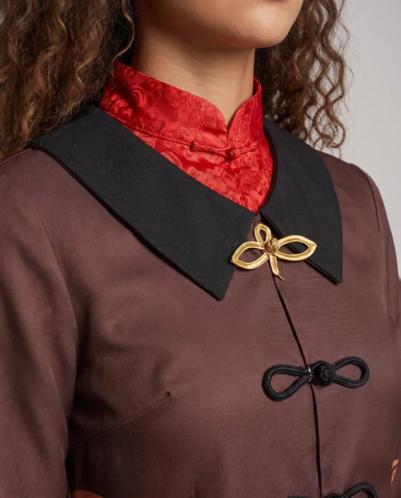 Damen Kostüm-Set mit traditionellem Design und Accessoires Drune