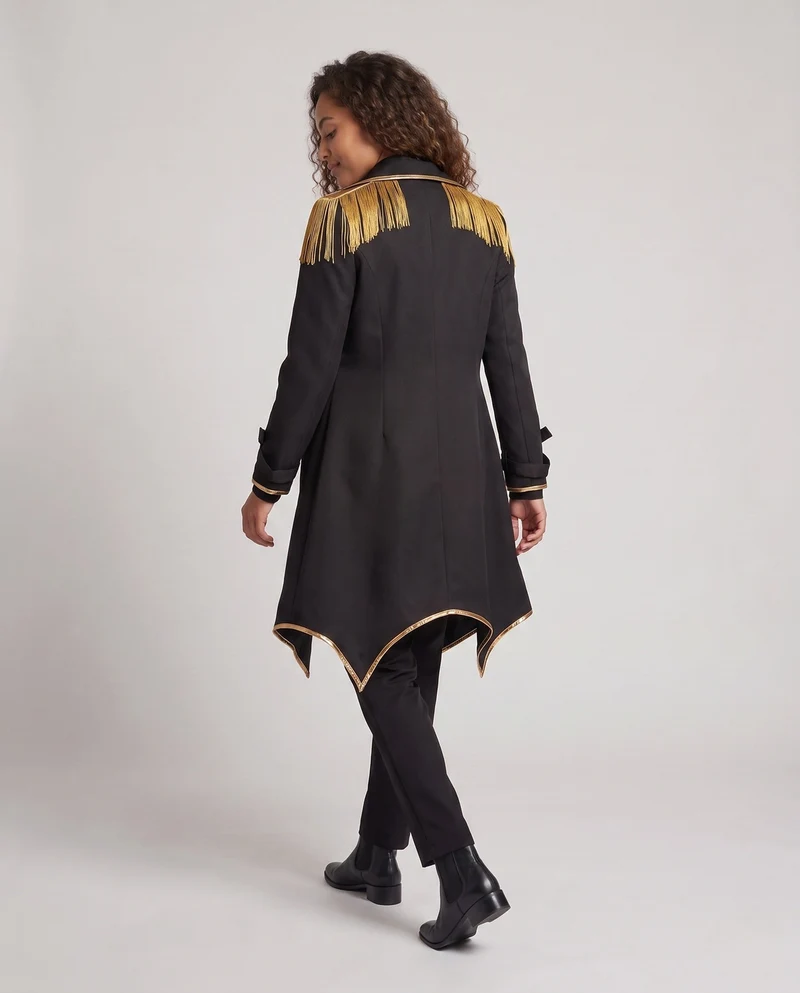 Damen Kostümset mit historisch inspirierter Frackjacke und eleganten Accessoires Drune