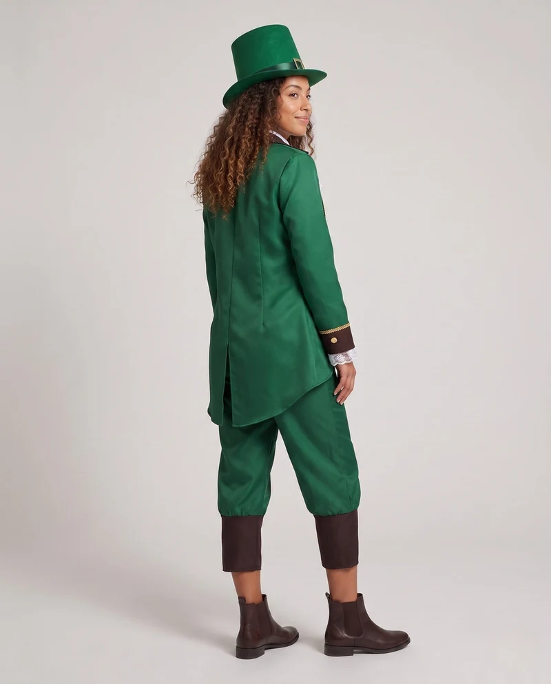 Damen Kostümset mit Jacke, Hose, Fliege und Hut Drune