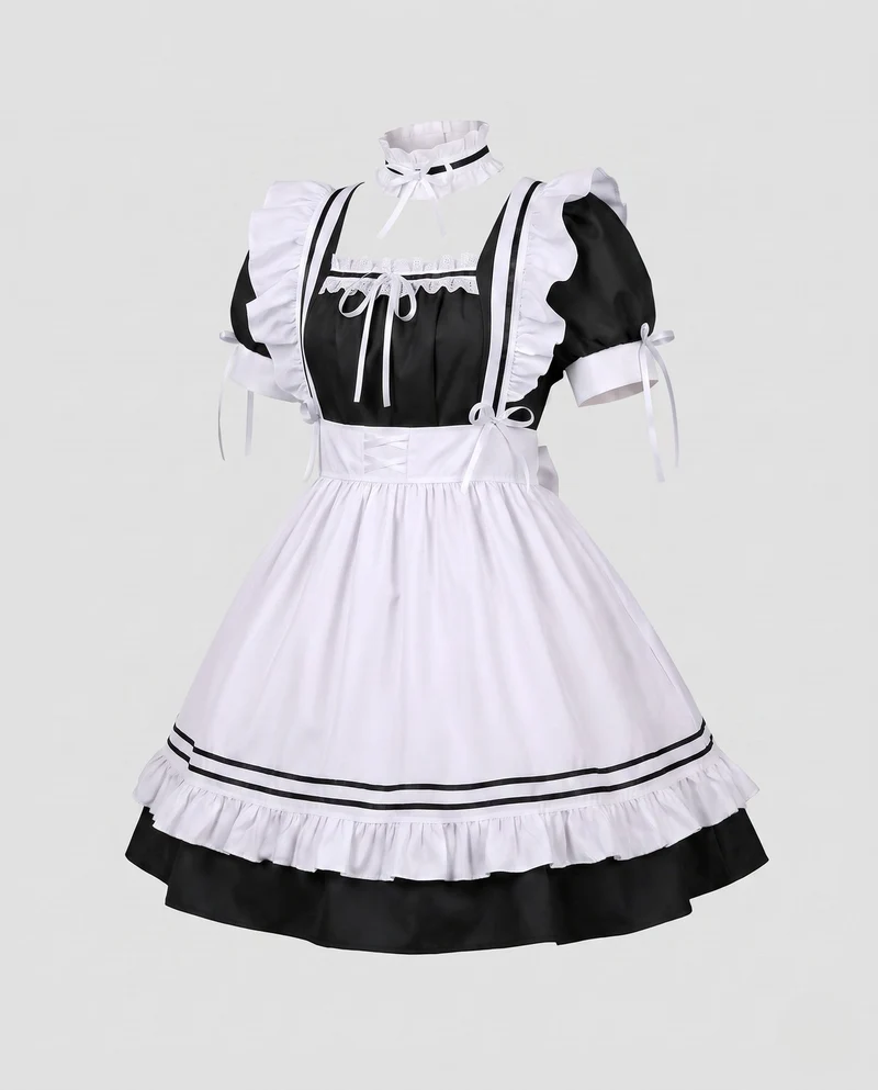 Damen Kostümset mit Rüschen und bezauberndem Design Drune