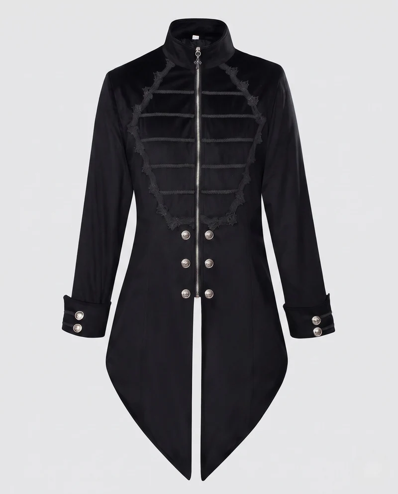 Damen modischer Langzeit-Blazer mit eleganter Frontpartie Drune