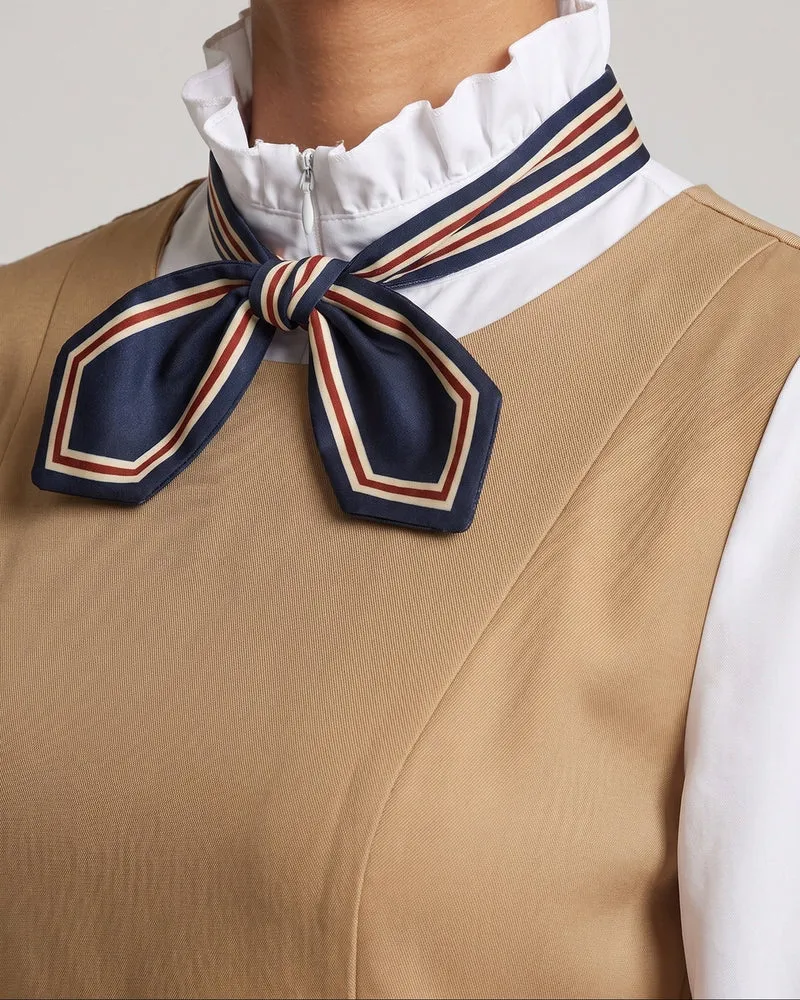Damen modisches Kleid mit Schleife Drune