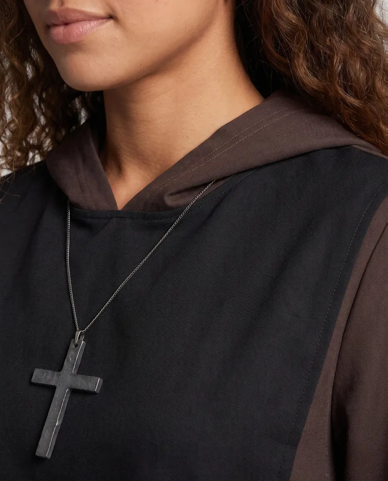 Damen Mönchskostüm mit Kapuze und kunstvollen Details Drune