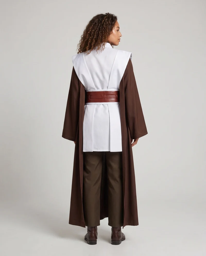 Damen Samurai Kostüm mit traditionellem Kimono und Umhang Drune