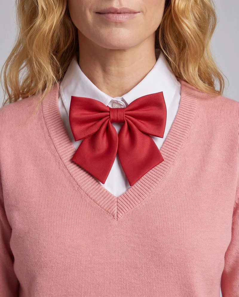 Damen Schuluniformkostümset mit Plissee-Rock, Pullover und Accessoires Drune