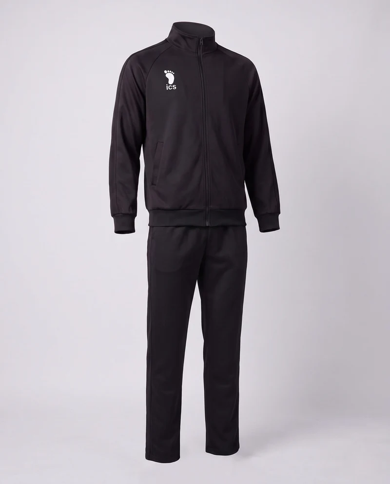 Damen Sportanzug mit kontrastierenden Einsätzen und hohem Kragen Drune