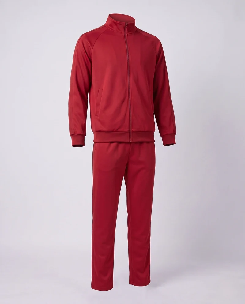 Damen Sportanzug mit kontrastierenden Einsätzen und hohem Kragen Drune
