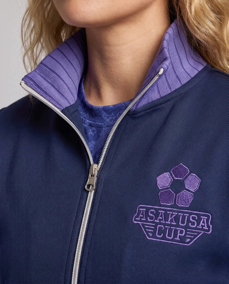 Damen Sportanzug Set mit modischem Reißverschluss und elastischem Bund Drune