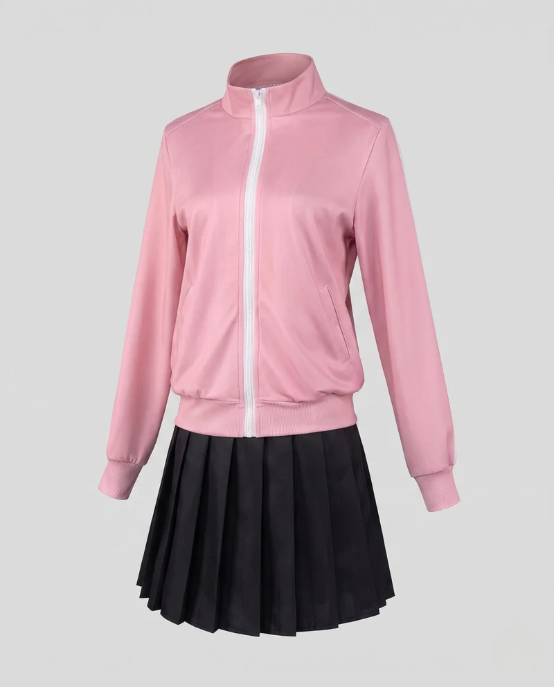 Damen Sportliche Jacke mit nahtlosen Reißverschluss und stylischem Rock Drune
