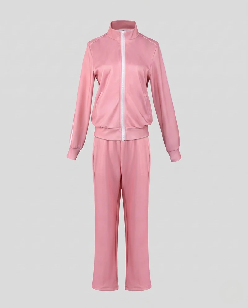 Damen Sportliche Jacke mit nahtlosen Reißverschluss und stylischem Rock Drune