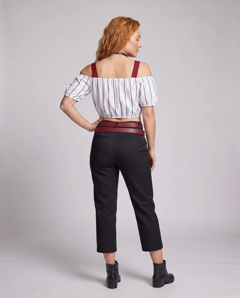 Damen Stylish Crop-Top und Palazzo-Hosen Set Drune