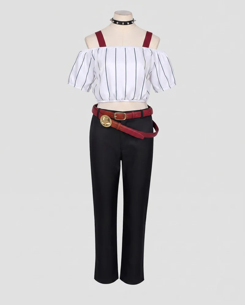 Damen Stylish Crop-Top und Palazzo-Hosen Set Drune