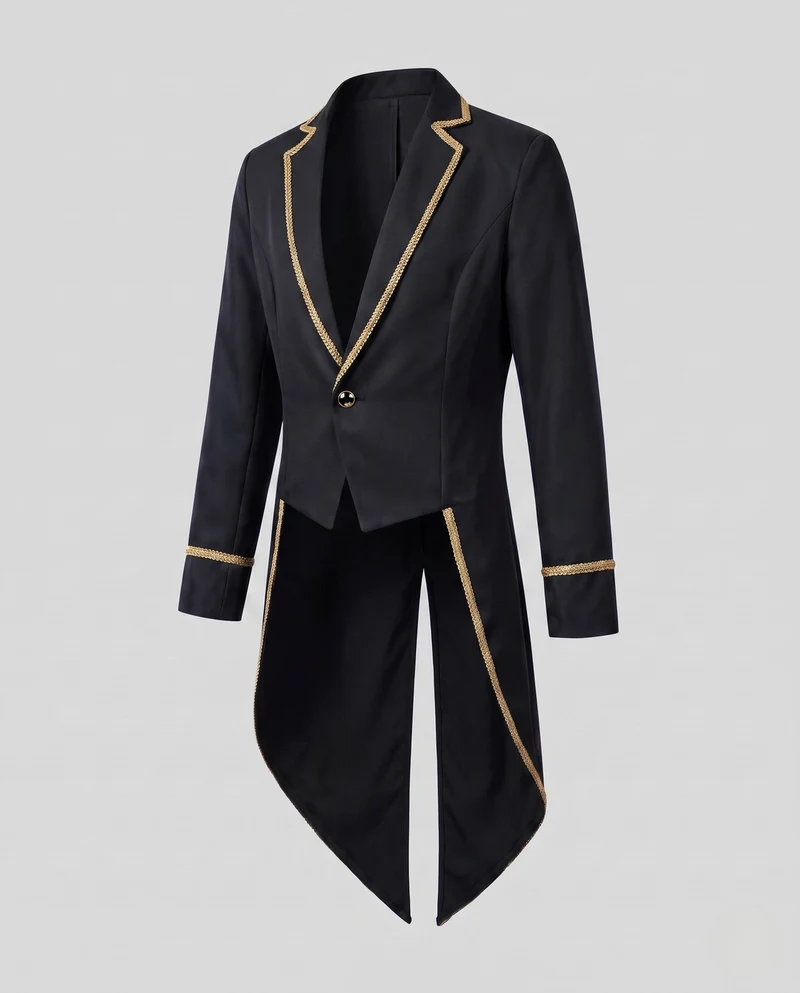 Damen traditionelles Kostümset mit eleganten Applikationen und vielseitigen Accessoires Drune