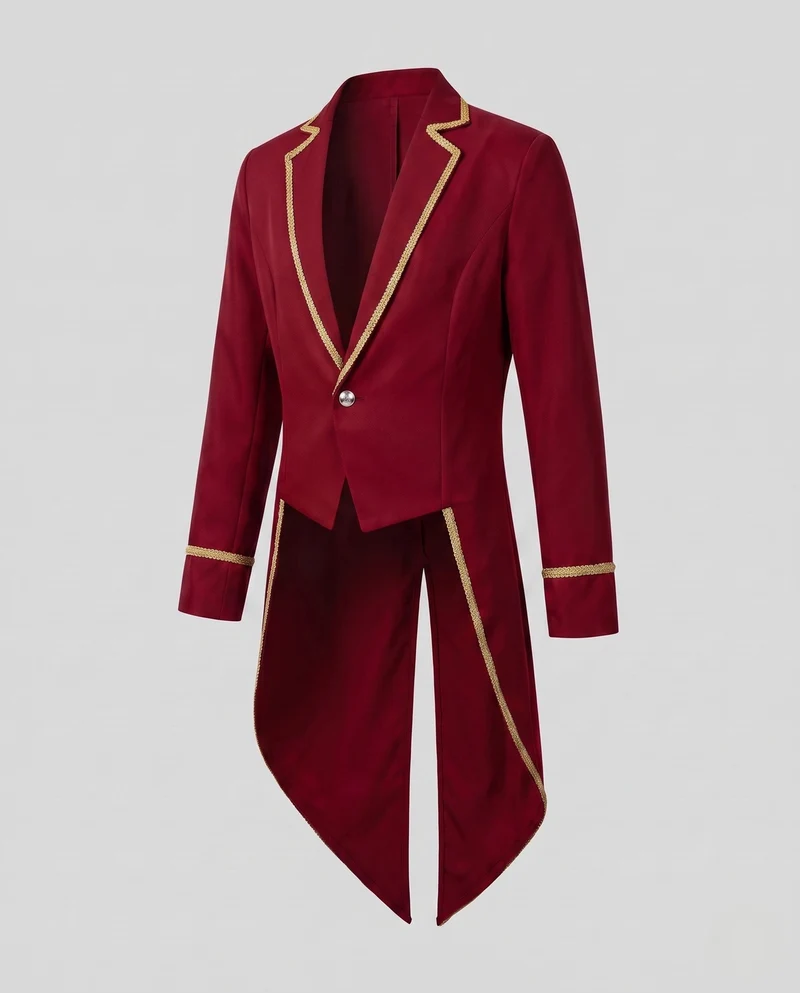 Damen traditionelles Kostümset mit eleganten Applikationen und vielseitigen Accessoires Drune