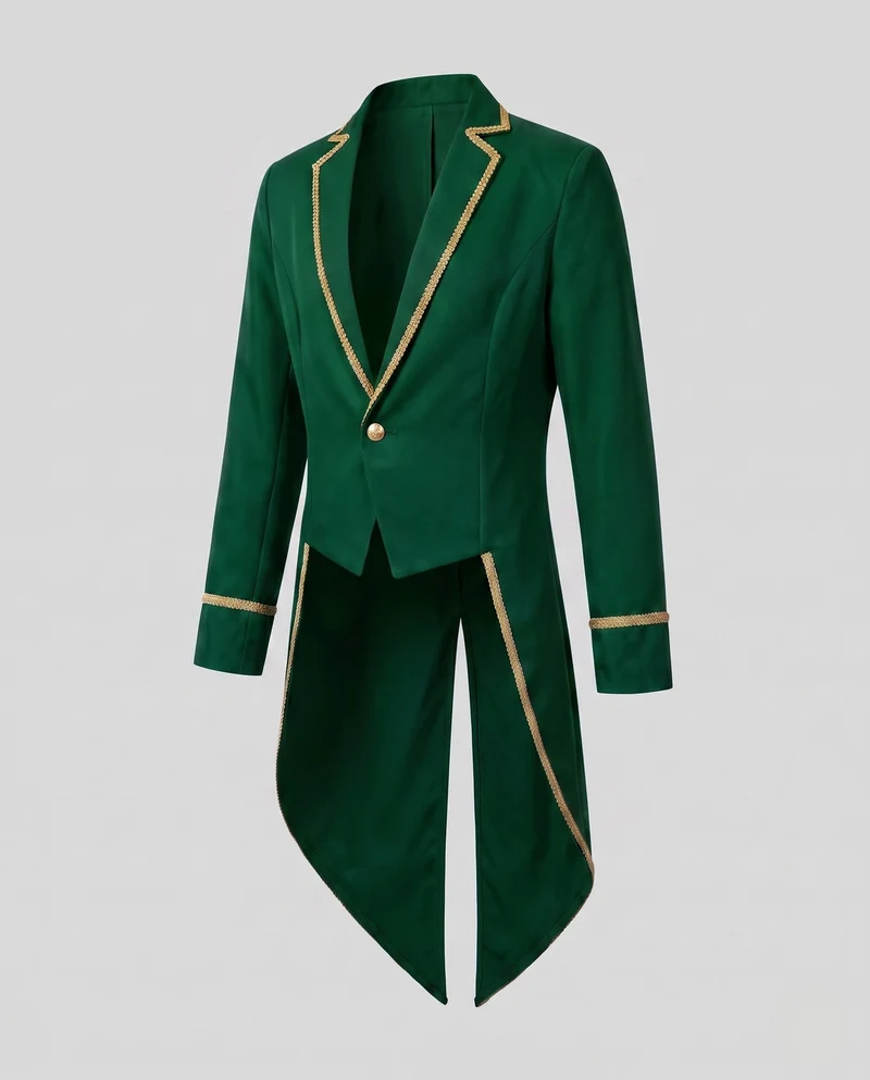 Damen traditionelles Kostümset mit eleganten Applikationen und vielseitigen Accessoires Drune