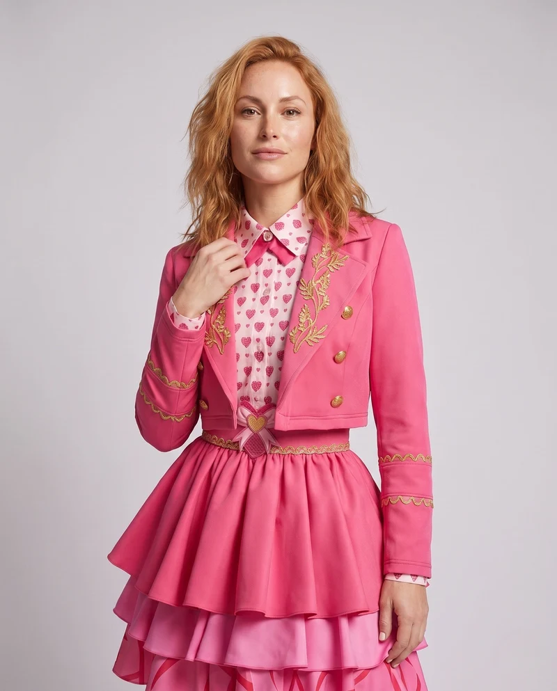 Damen verspieltes Prinzessinnenkleid mit gesticktem Oberteil und voluminösem Rock Drune