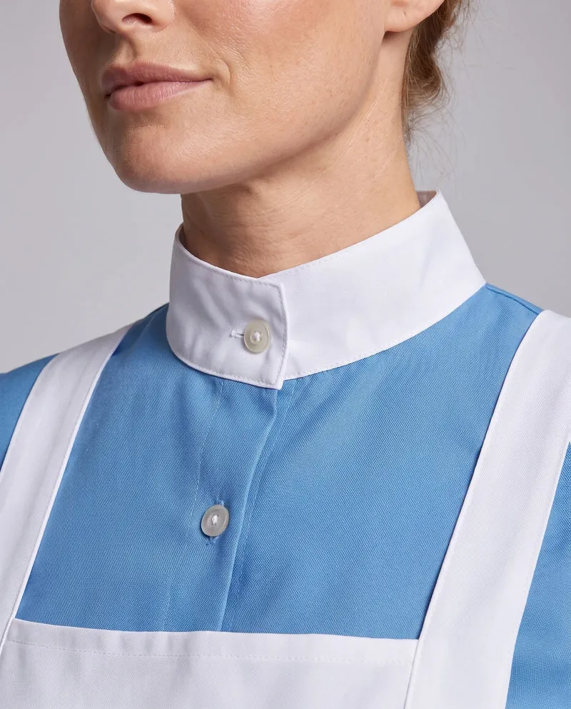 Damen Vintage Krankenschwesternkleid mit weißem Schürzen-Akzent Drune
