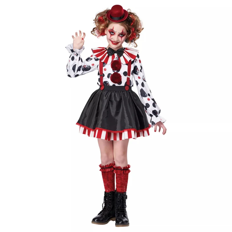 Mädchen Clown Kostüm Drune