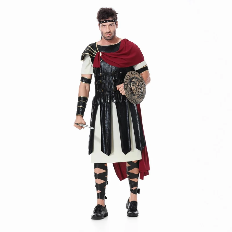 Mädchen Gladiatorinnenkostüm mit Umhang und Accessoires Drune
