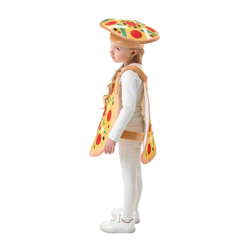 Mädchen Pizza-Kostüm Drune
