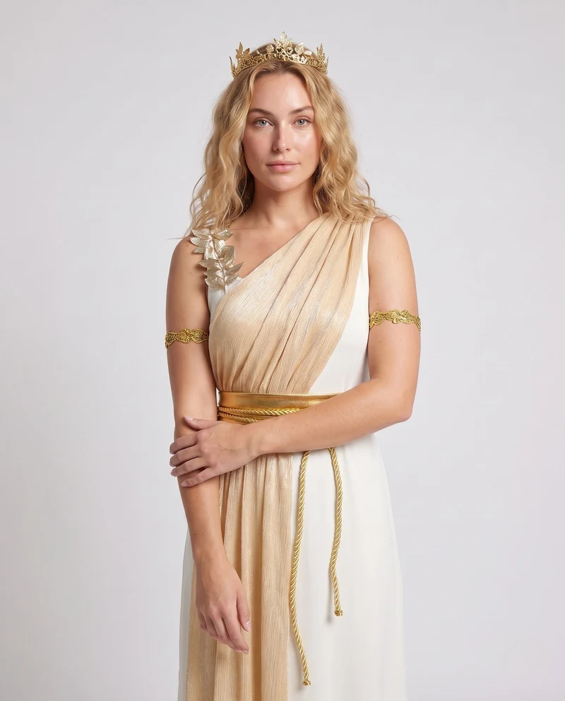 Damen Antikes Göttinnen Kleid Drune