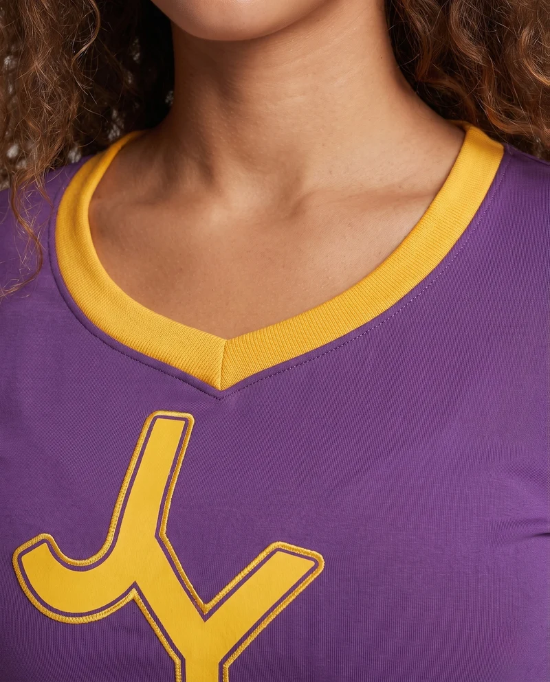 Damen Cheerleader-Kostüm mit Crop-Top und Rock Drune