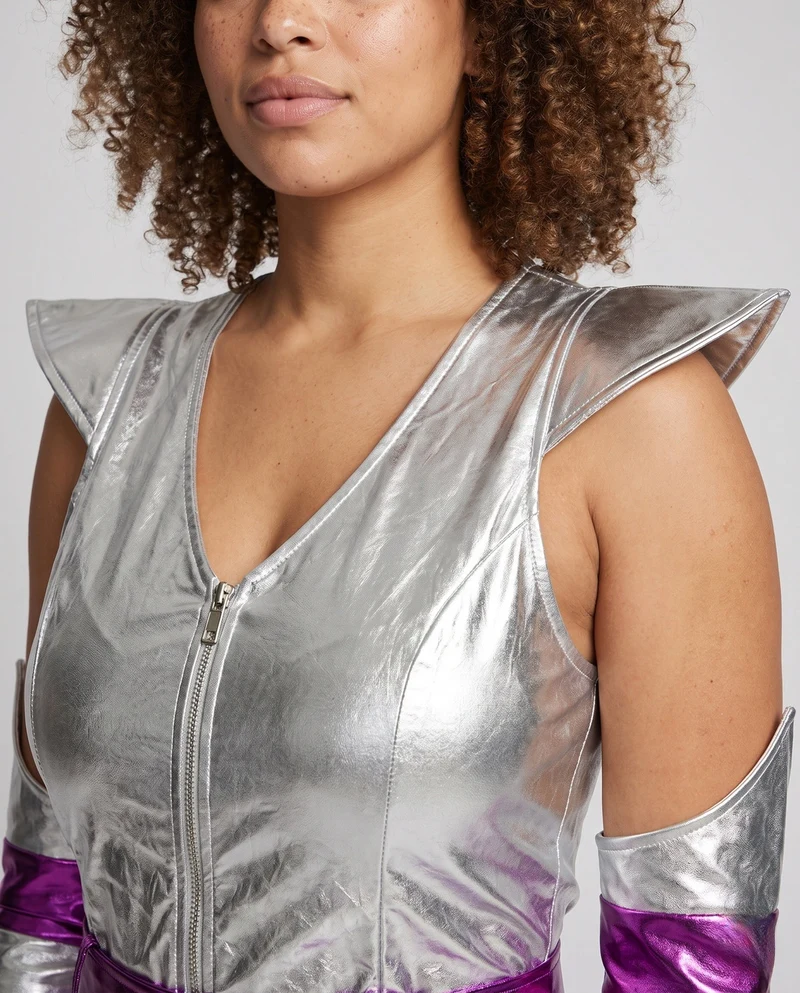 Damen Futuristisches Raumanzug-Kleid Drune
