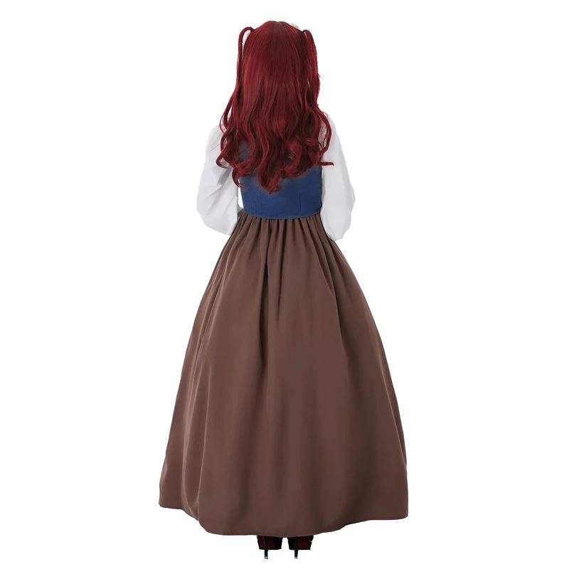 Damen Historisches Trachtenkleid mit stilvollem Korsett und fließendem Rock Drune