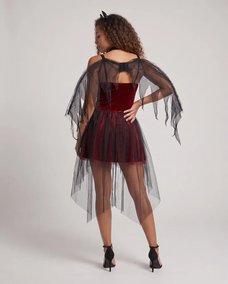 Damen Langes Tüllkleid mit eleganten Spitzenakzenten Drune