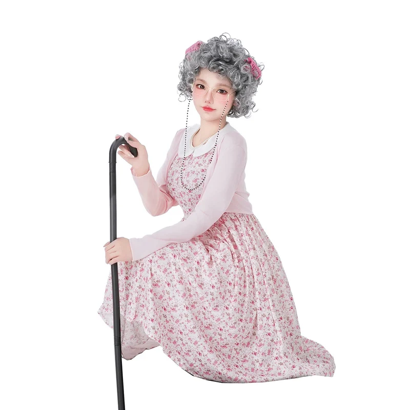 Damen Vintage-blumenmuster Kleid mit schwingendem Rock und eleganten Details Drune