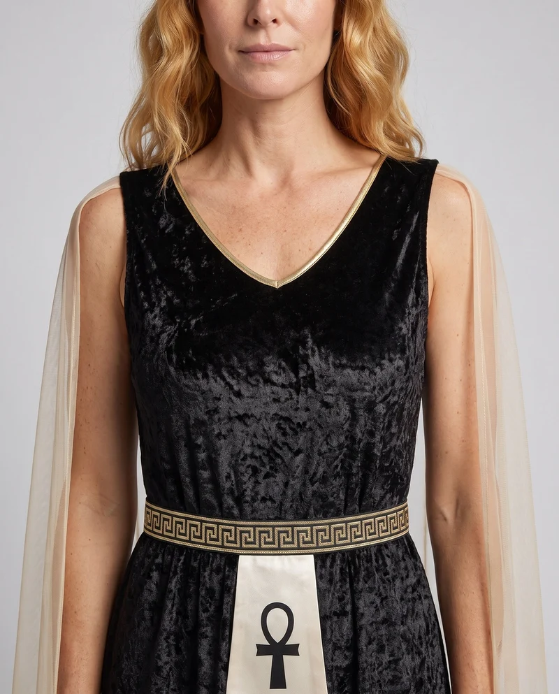 Damen ägyptisches Königinnenkostüm mit eleganten Verzierungen Drune