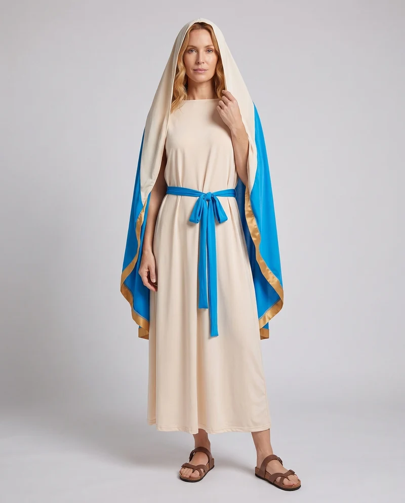 Damen antikes griechisches Kostüm mit elegantem Umhang Drune
