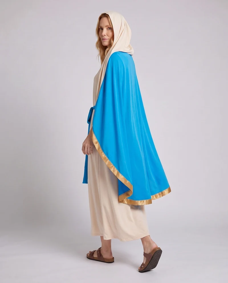 Damen antikes griechisches Kostüm mit elegantem Umhang Drune